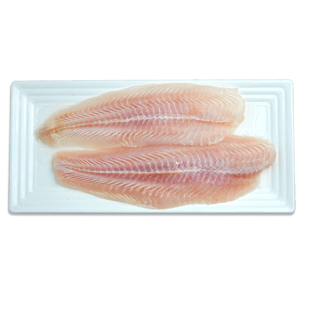 Frozen Indian Basa Fillet Trimmed (White) 20% Glaze