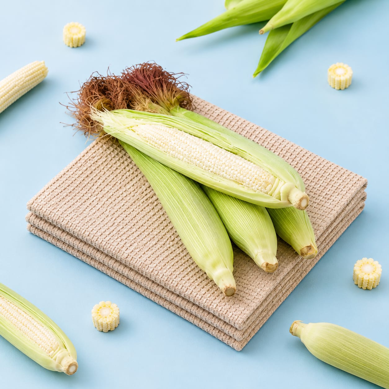 Baby Corn Unpeeled