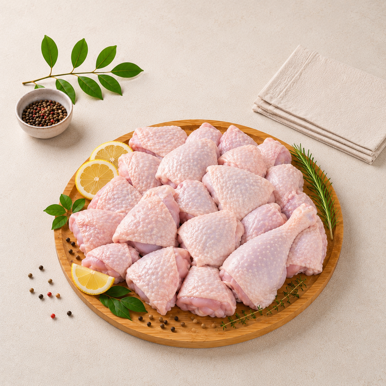 Fresh Chilled Chicken Curry Cut With Skin Large(100 to 140gms)