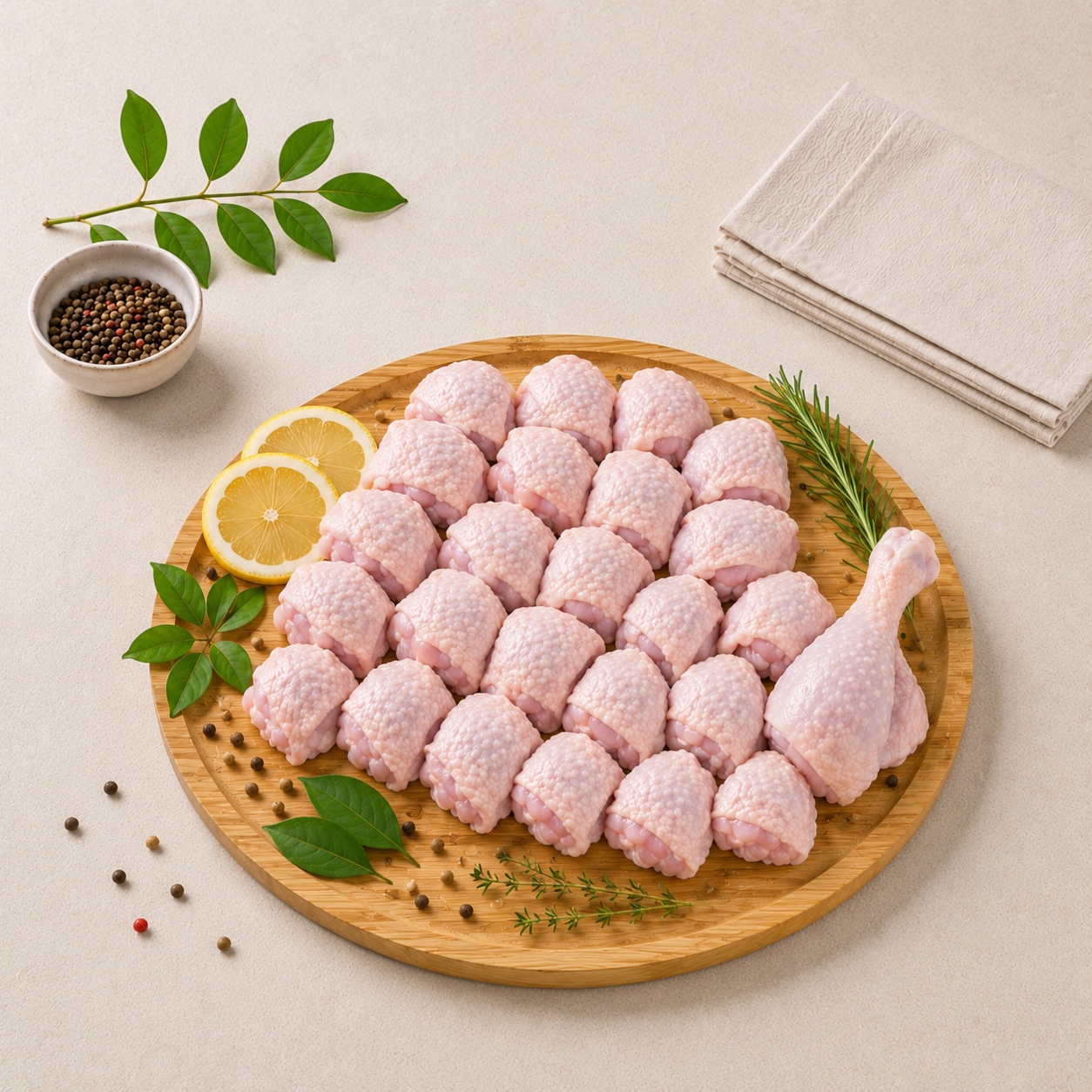 Fresh Chilled Chicken Curry Cut With Skin Small (30 to 60 gms)