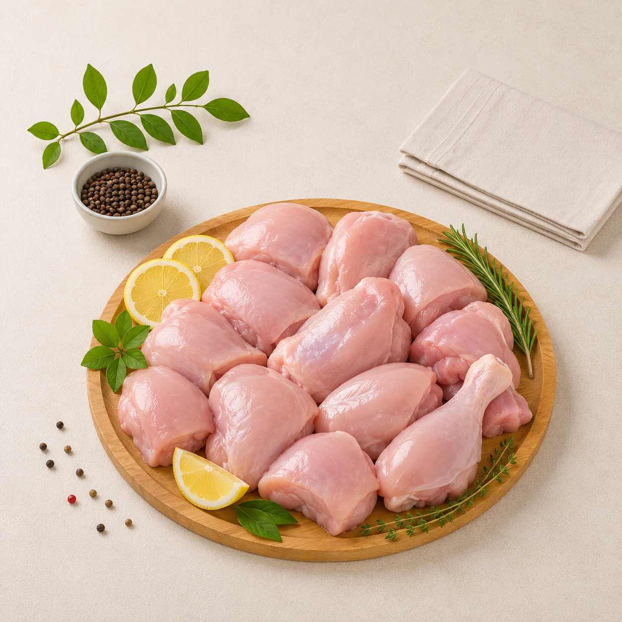 Fresh Chilled Chicken Curry Cut Without Skin Large (100 to 140gms)