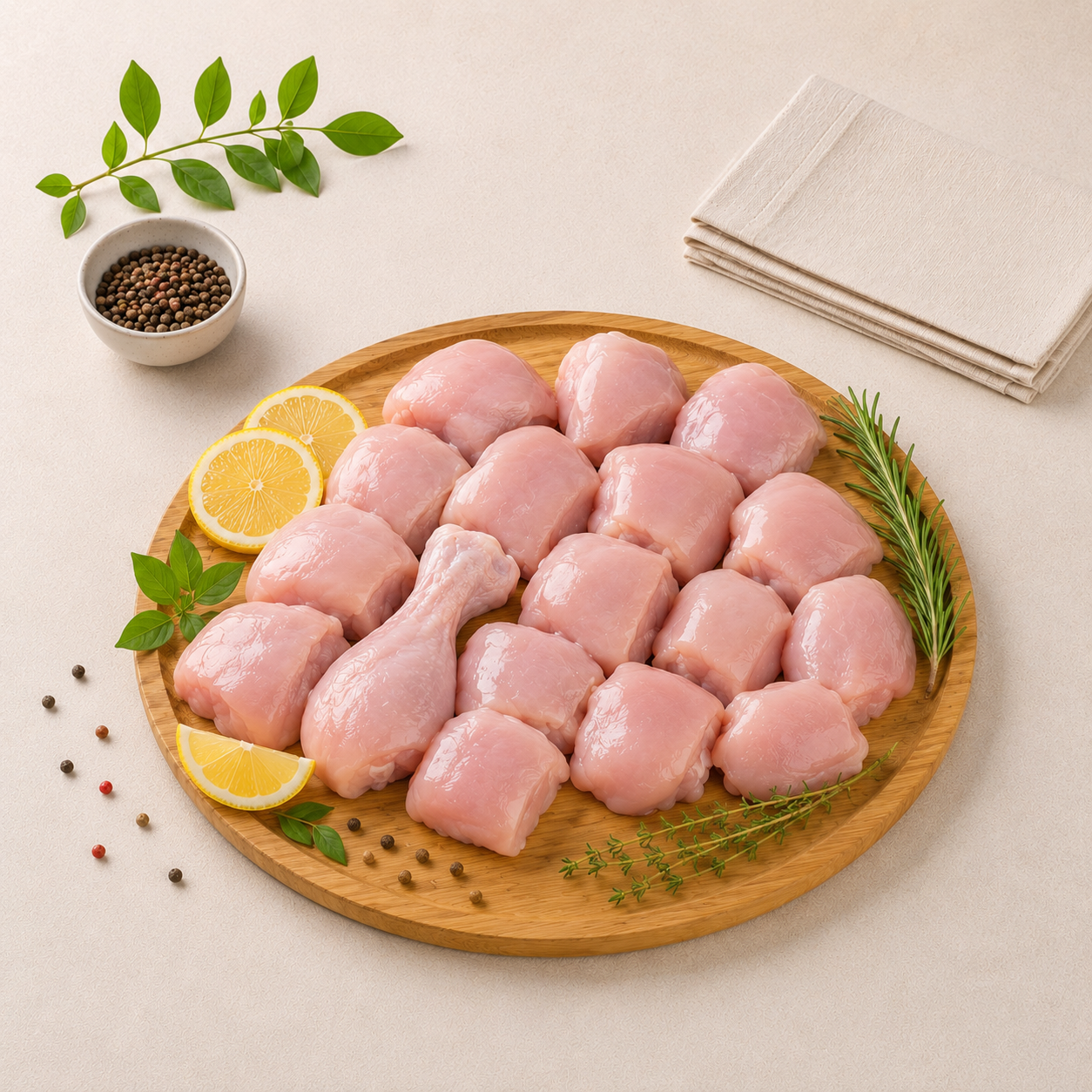 Fresh Chilled Chicken Curry Cut Without Skin Medium (60 to 90 gms)