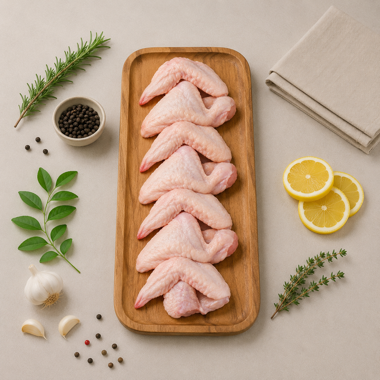 Fresh Chilled Chicken Wings With Skin