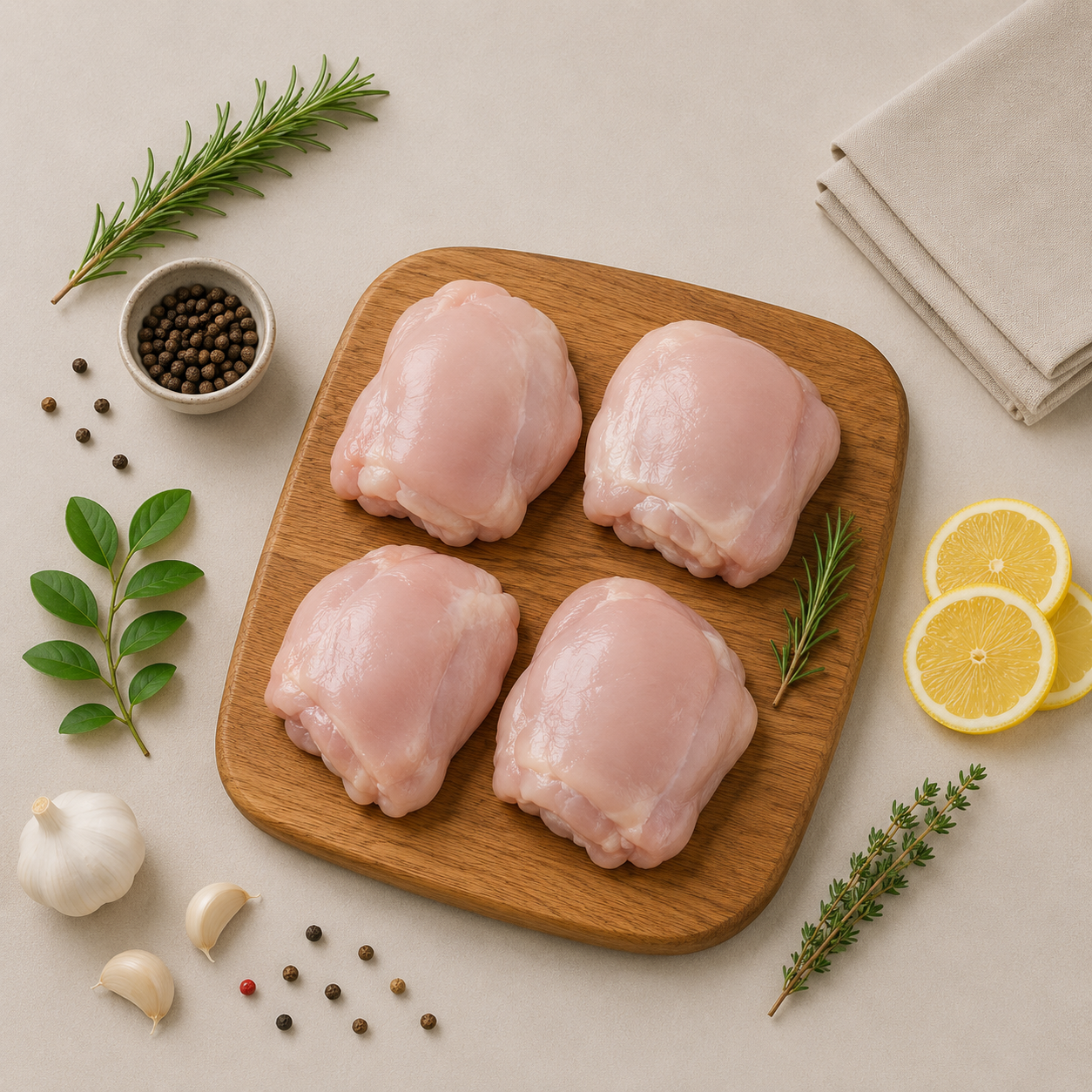 Fresh Chilled Chicken Leg Boneless Without Skin