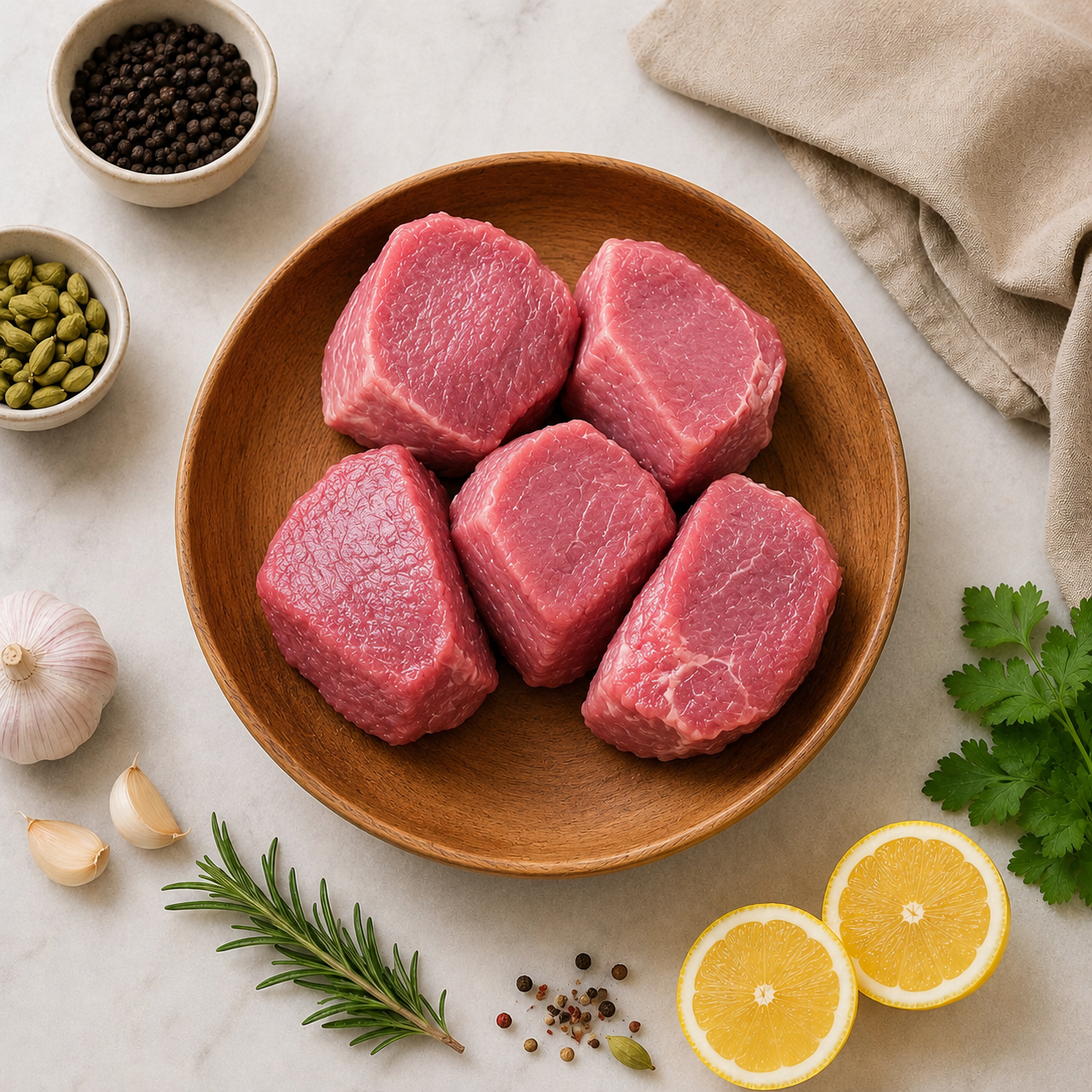 Fresh Mutton Lamb curry cut Medium( 70 to 90 gms) Standard