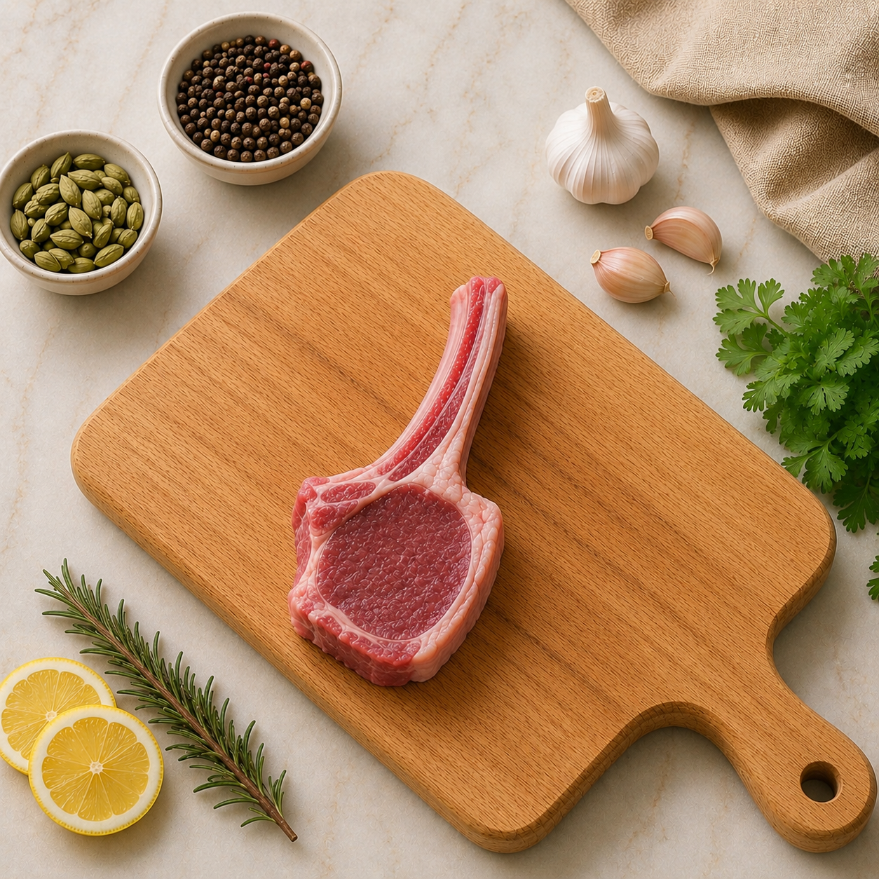 Fresh Mutton Goat Ribs single Chops Standard