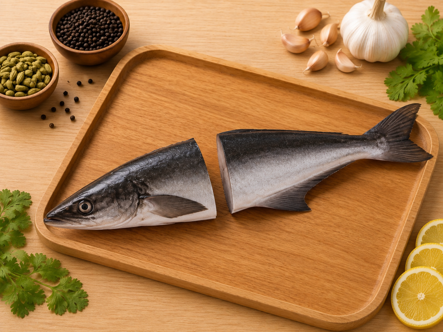 Black King Fish/Murrel/Cobia/Motha Fish Whole Cleaned