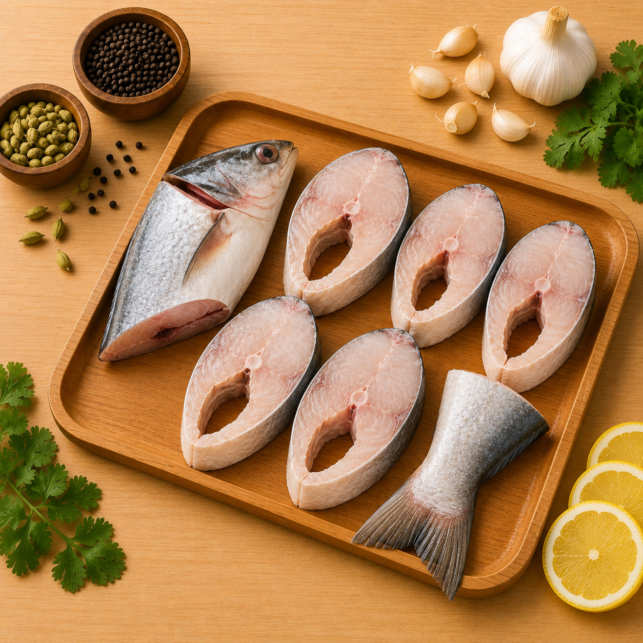 Indian Basa Fish Cleaned Curry Cut