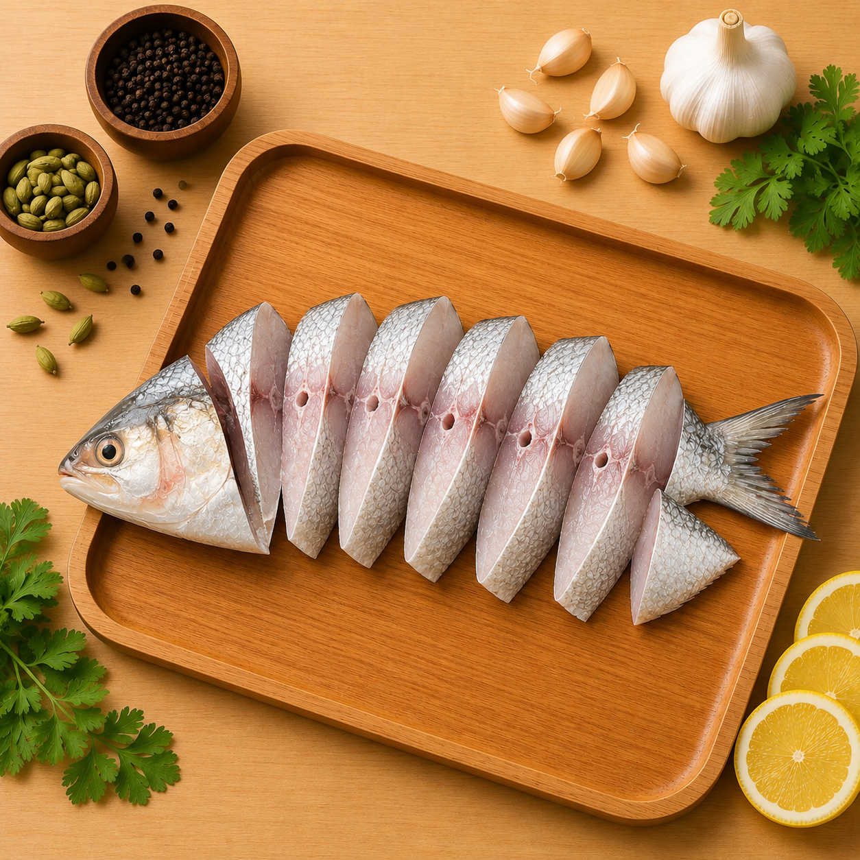 Hilsa Fish Cleaned Curry Cut