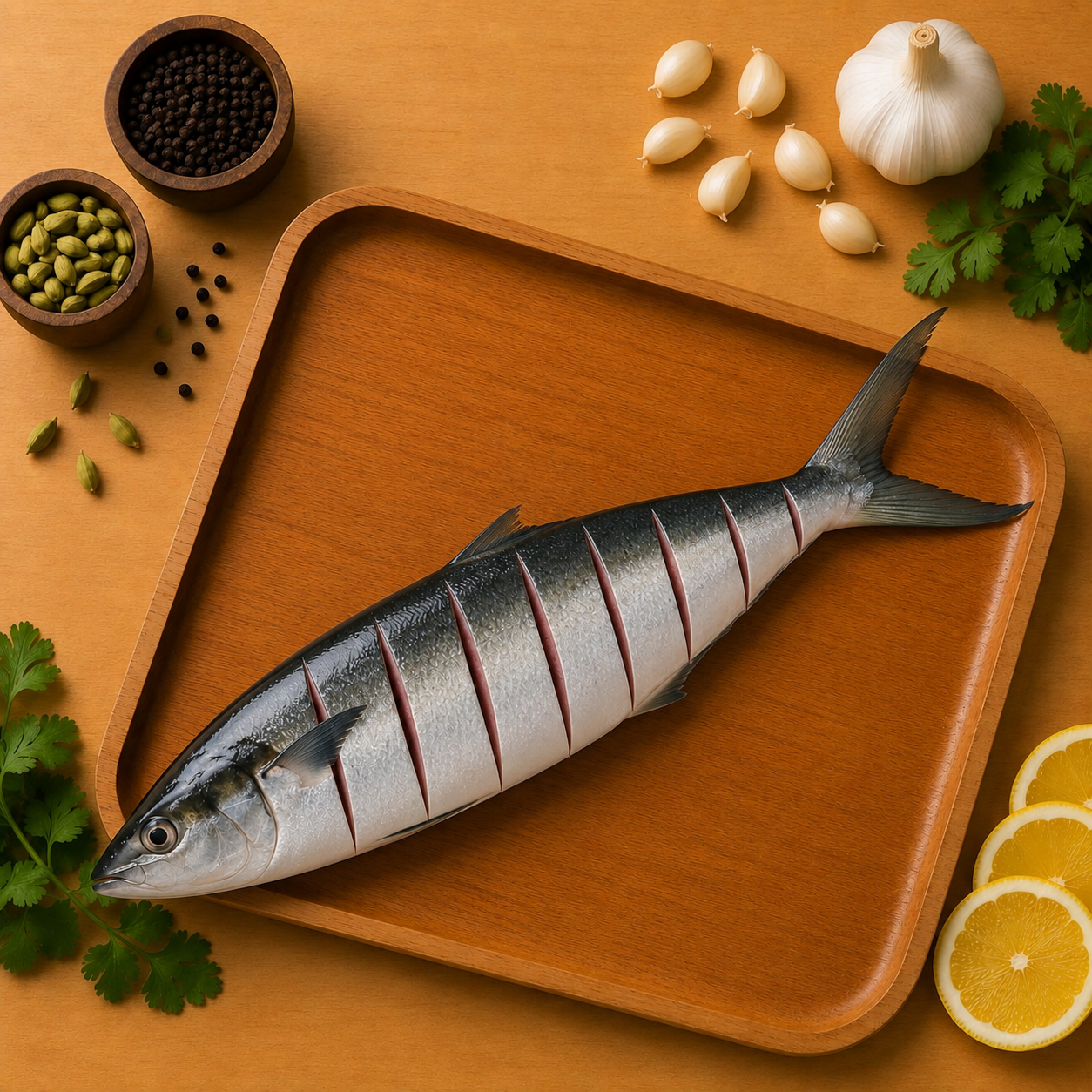 Marine Milk Fish/Poomeen Cleaned Curry Cut