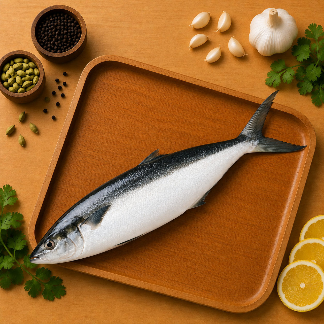 Marine Milk Fish/Poomeen Whole Cleaned