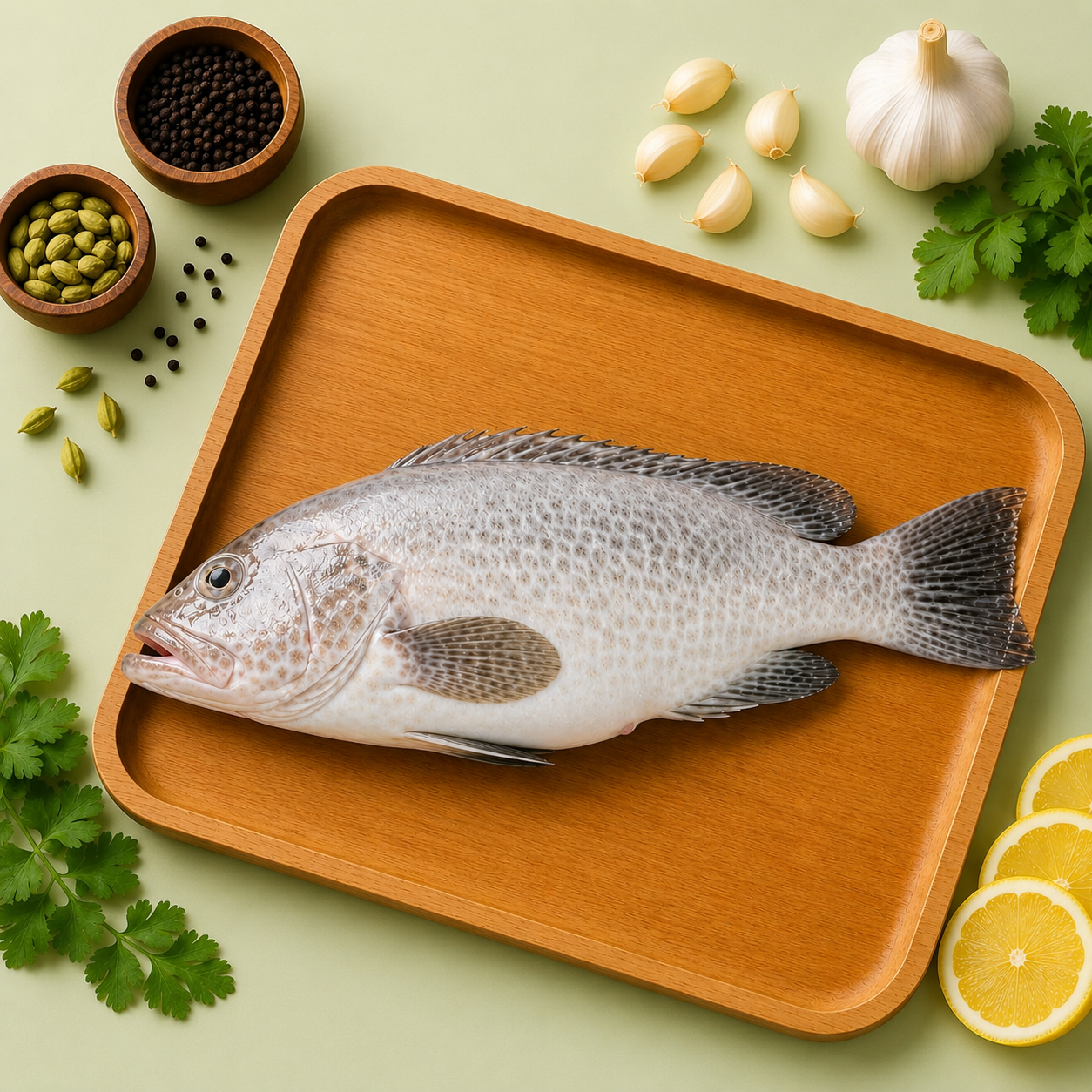 Hamour Fish Whole Cleaned