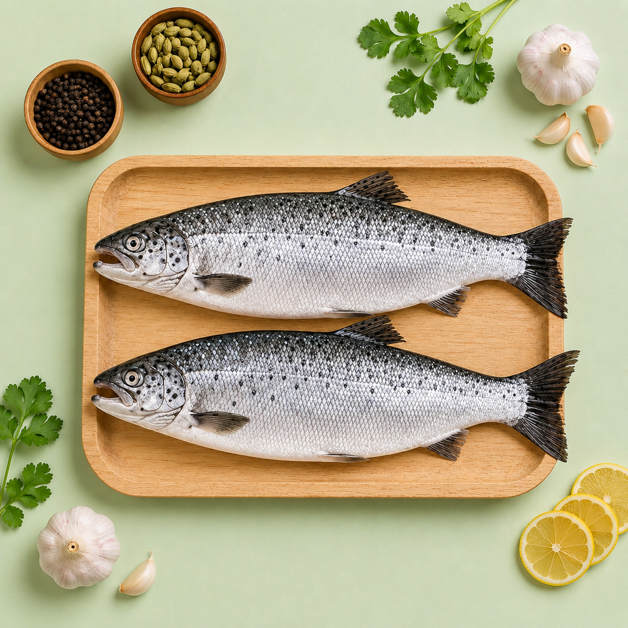 Salmon Atlantic Fish Whole Cleaned
