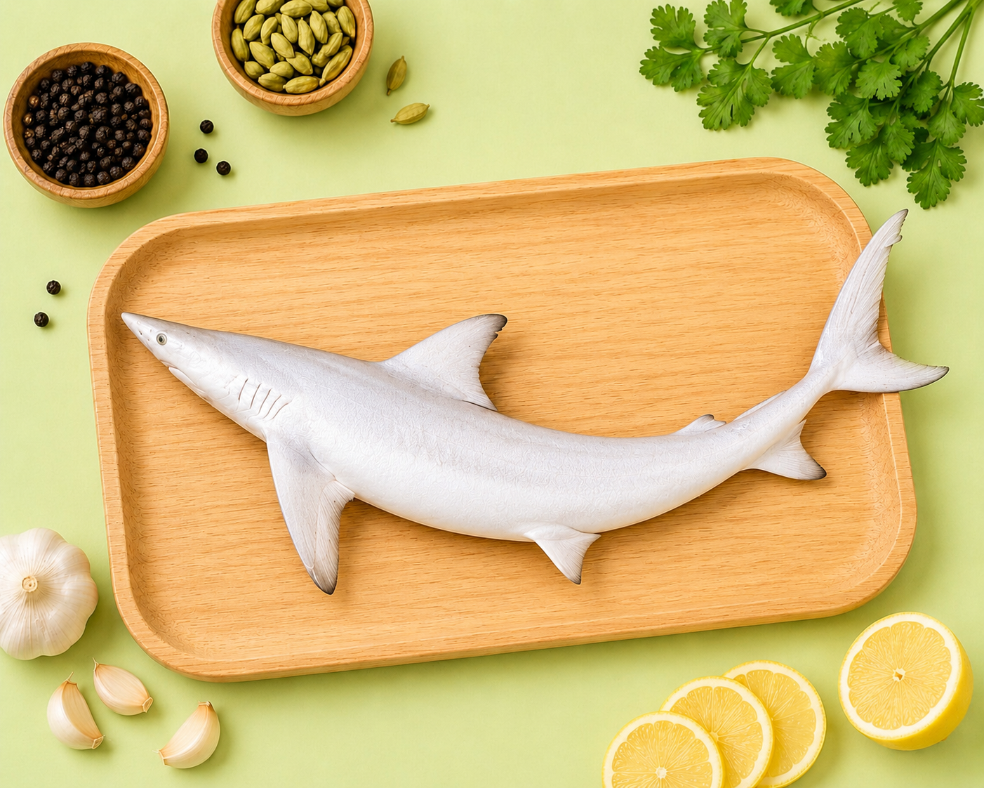 Shark Fish Whole Cleaned