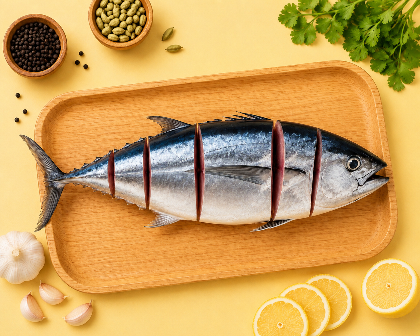 Tuna Fish Red Cleaned Curry Cut