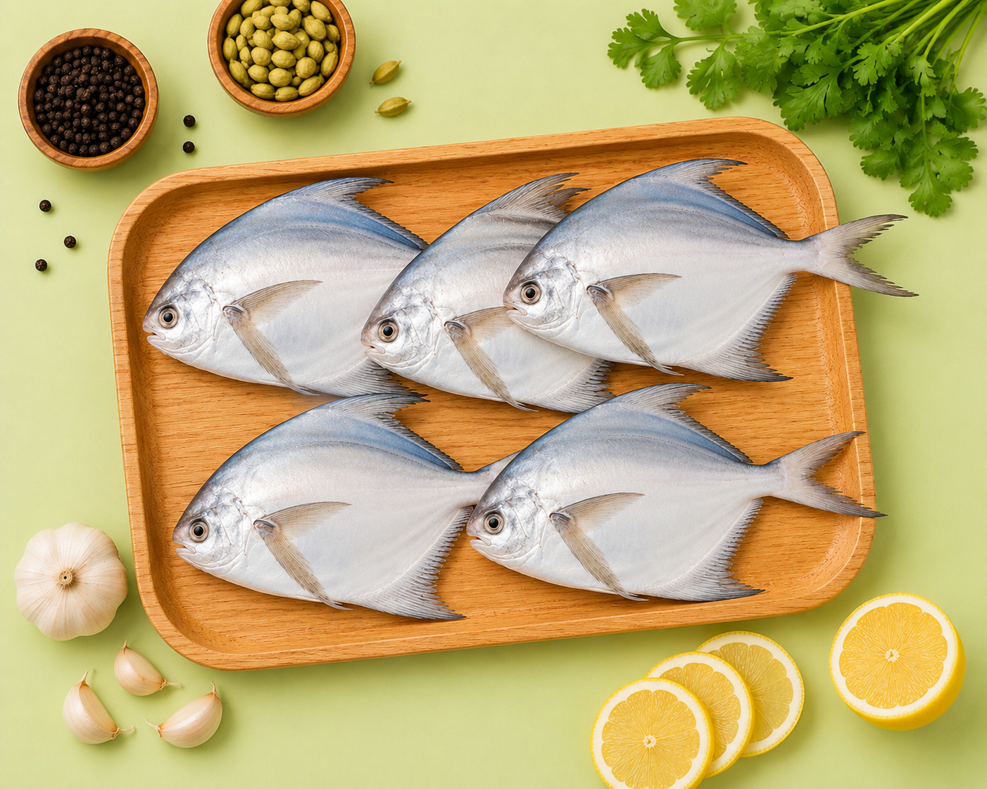 Pomfret White Fish Big (4 To 5 Pic)