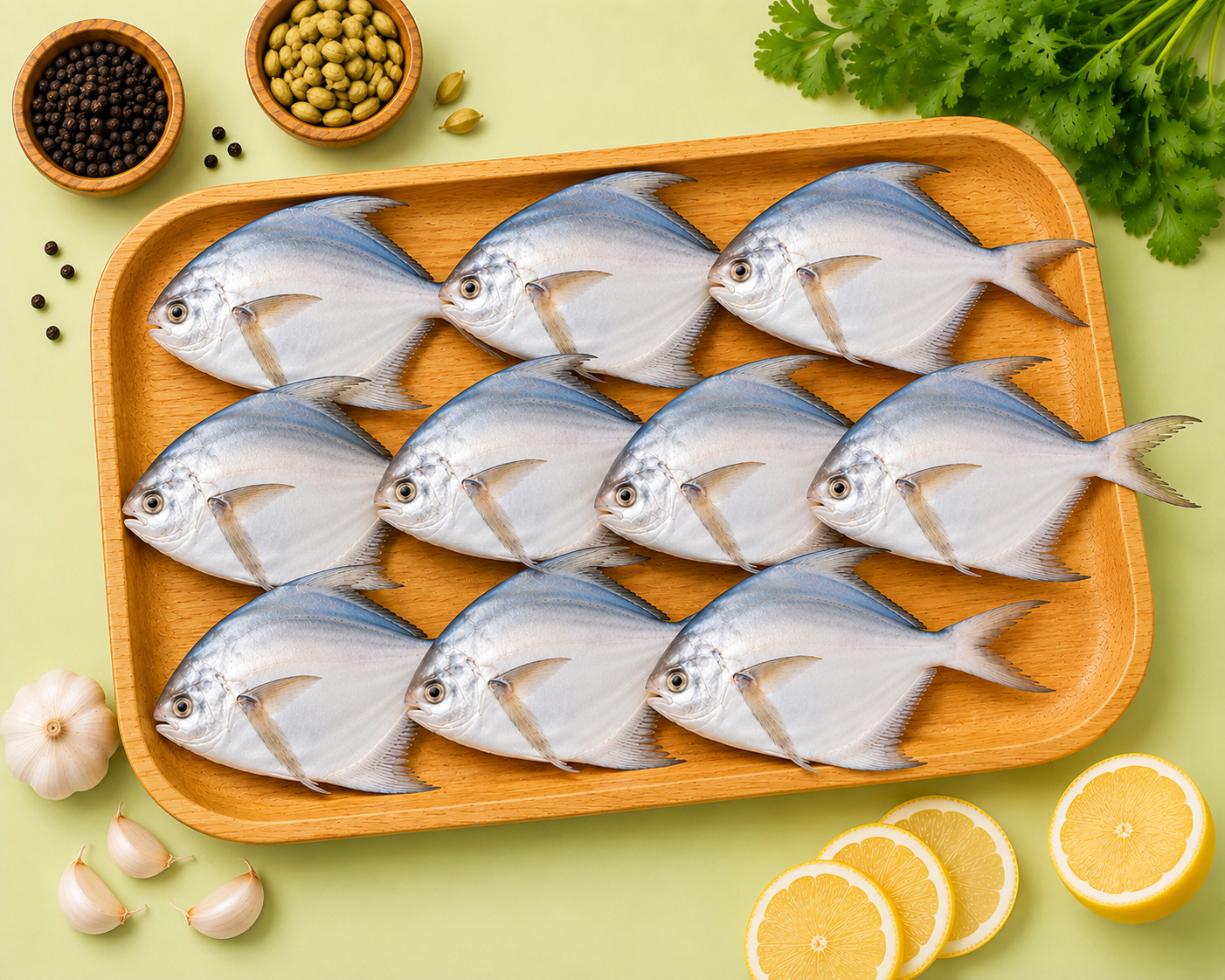 Pomfret White Fish Small (8 To 10 PIC)