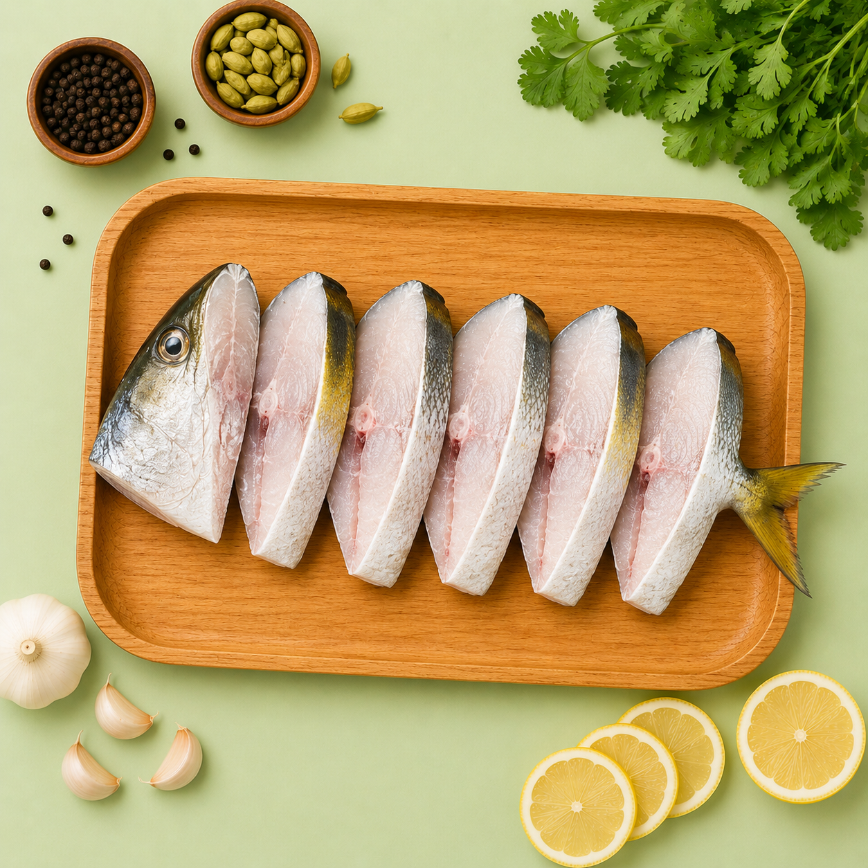 Butterfish Viral Meen Cleaned Curry Cut