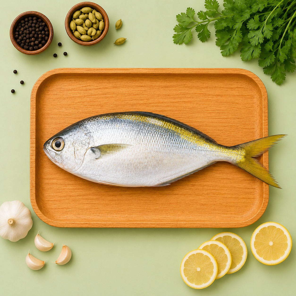 Butterfish Viral Meen Whole Cleaned